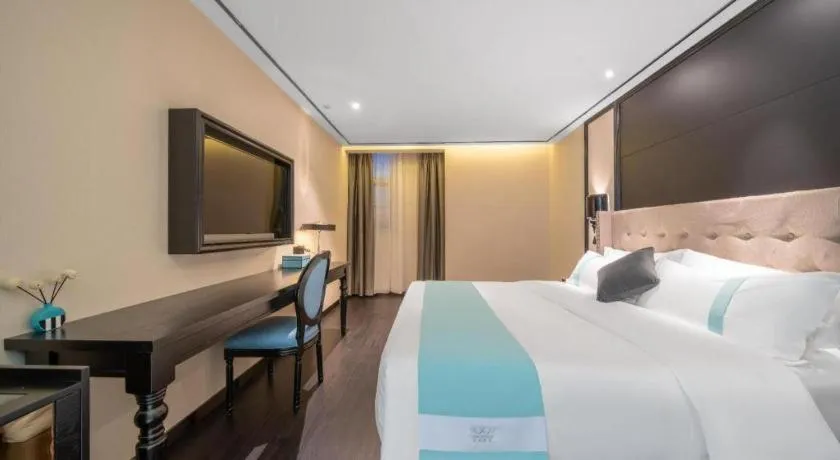 Bed in Xana Hotelle Jinan Daminghu North Gate