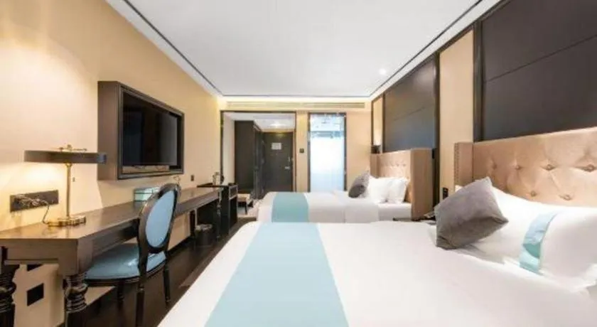 Bed in Xana Hotelle Jinan Daminghu North Gate