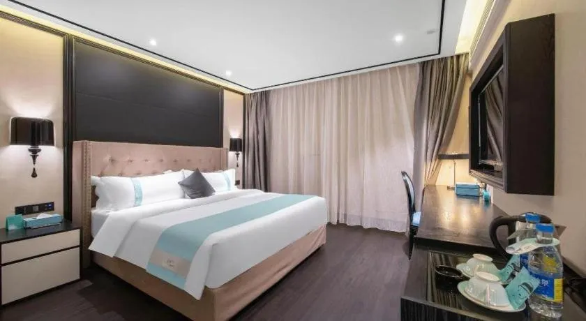 Bed in Xana Hotelle Jinan Daminghu North Gate