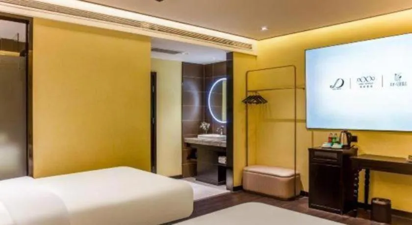 Bed in Xana Hotelle Beijing Olympic Park South Lishuiqiao Metro Station