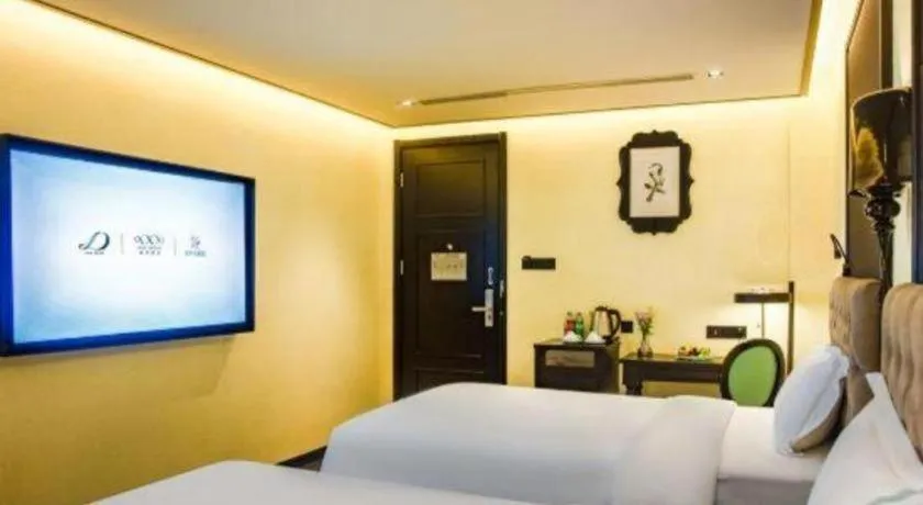 Bed in Xana Hotelle Beijing Olympic Park South Lishuiqiao Metro Station