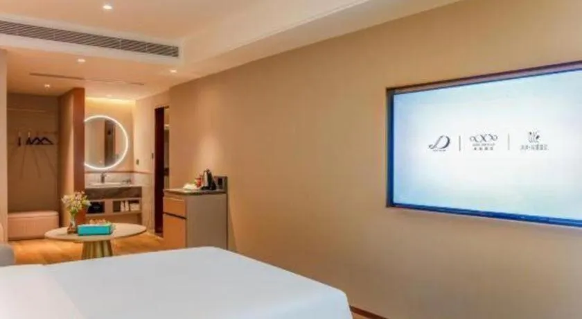 Bed in Xana Hotelle Beijing Olympic Park South Lishuiqiao Metro Station