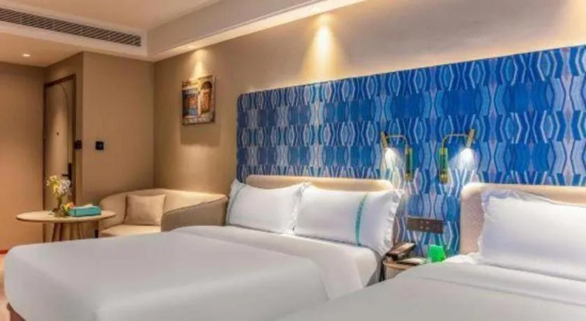 Bed in Xana Hotelle Beijing Olympic Park South Lishuiqiao Metro Station