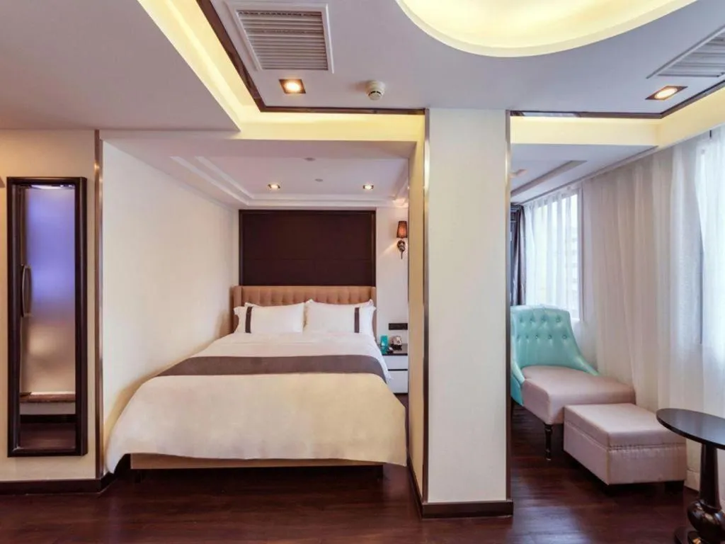 Bed in Xana Hotelle Xiamen Airport Zone Government