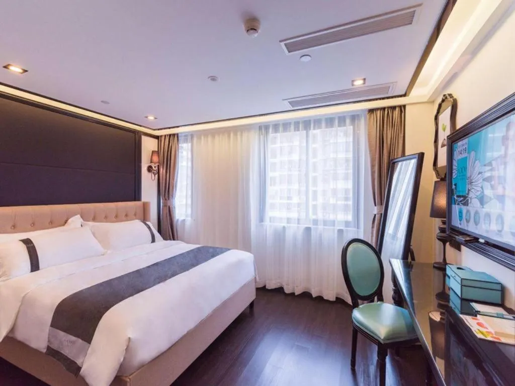 Bed in Xana Hotelle Xiamen Airport Zone Government