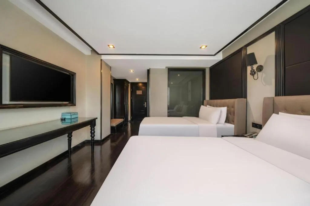 Bed in Xana Hotelle Xiamen Airport Zone Government