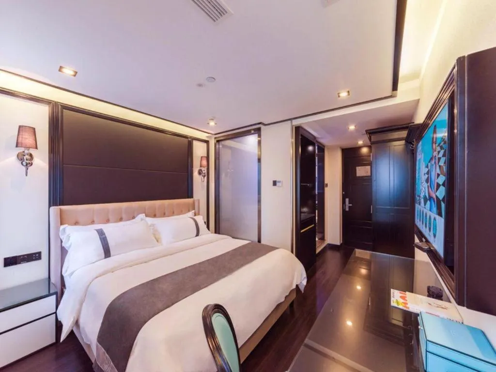 Bed in Xana Hotelle Xiamen Airport Zone Government