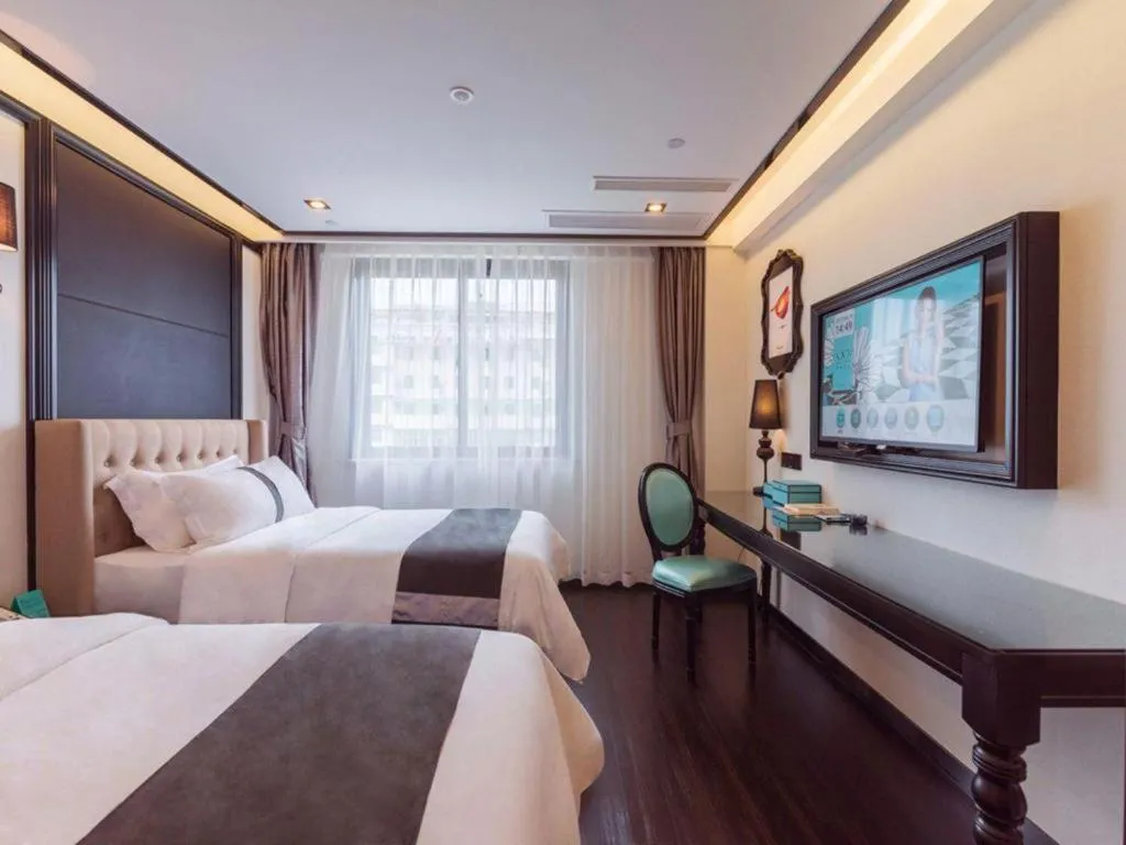 Bed in Xana Hotelle Xiamen Airport Zone Government