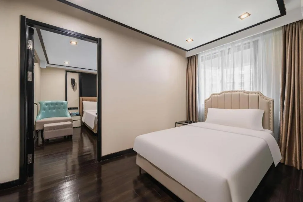 Bed in Xana Hotelle Xiamen Airport Zone Government