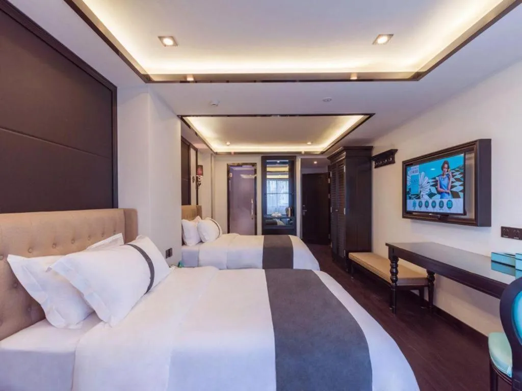 Bed in Xana Hotelle Xiamen Airport Zone Government