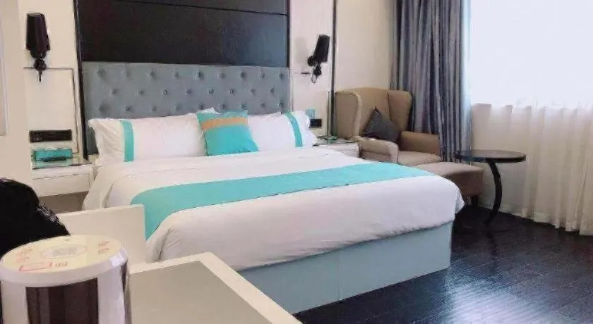Bed in Xana Hotelle Neijiang City Center Branch