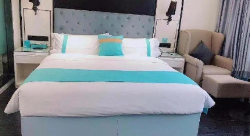 Bed in Xana Hotelle Neijiang City Center Branch
