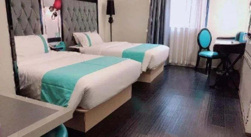 Bed in Xana Hotelle Neijiang City Center Branch