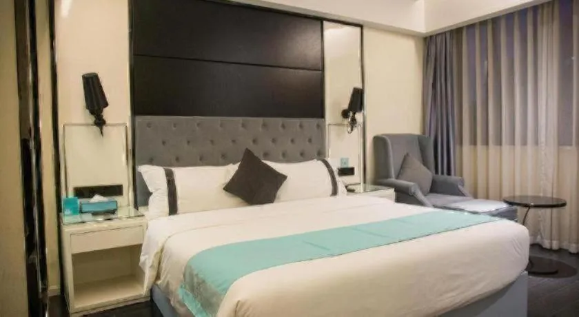 Bed in Xana Hotelle Neijiang City Center Branch