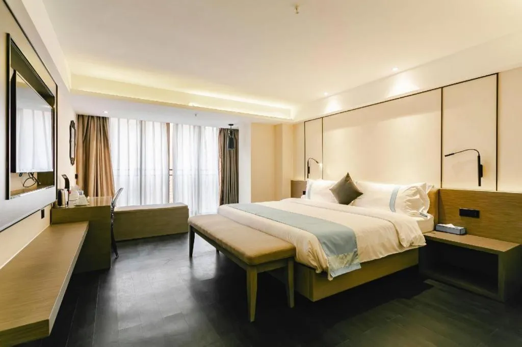 Bed in Xana Lite Guiyang Huaguoyuan Shuangzi Towers