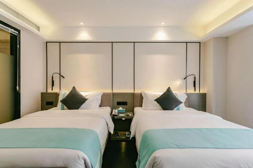 Bed in Xana Lite Guiyang Huaguoyuan Shuangzi Towers