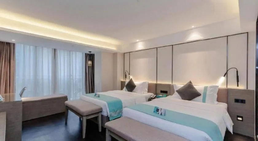 Bed in Xana Lite Guiyang Huaguoyuan Shuangzi Towers