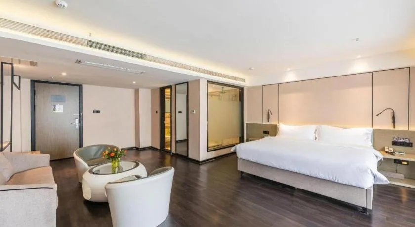 Bed in Xana Lite Guiyang Huaguoyuan Shuangzi Towers