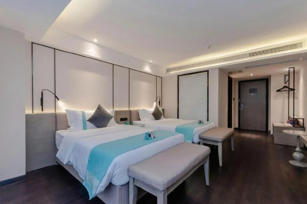 Bed in Xana Lite Guiyang Huaguoyuan Shuangzi Towers