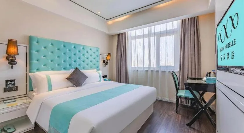 Bed in Xana Hotelle Shijiazhuang Zhongchu Plaza Shizhuang Metro Station