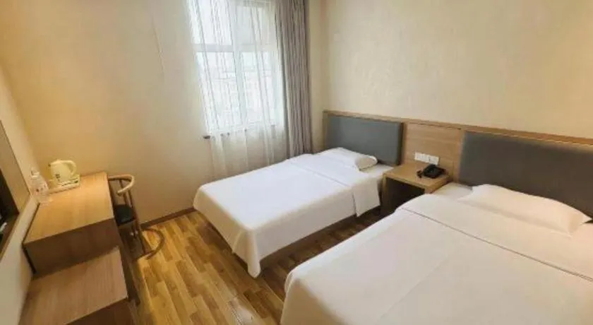 Bed in 7Days Inn Tianjin Airport NO.1 Bridge Branch