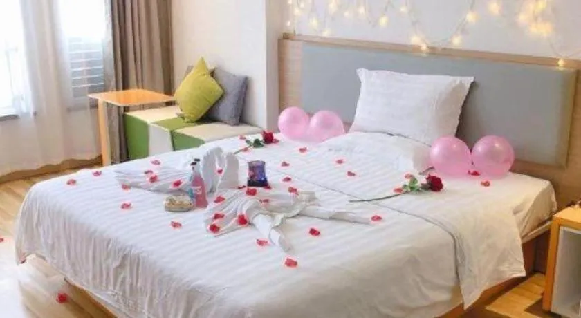 Bed in 7Days Inn Tianjin Airport NO.1 Bridge Branch