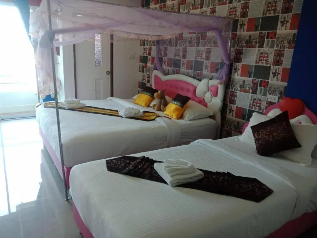 Bed in The Linux Garden Hotel (City Amphur Muang Yala)