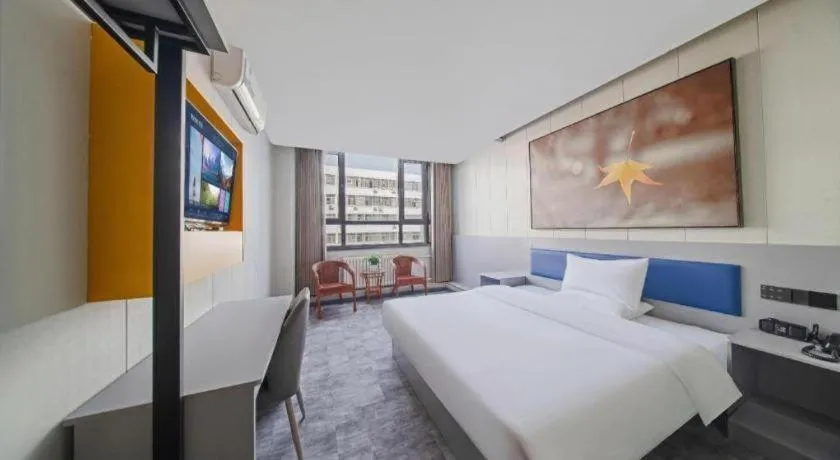 Bed in 7 Days Inn Tai'an Dongpingxi Hualian