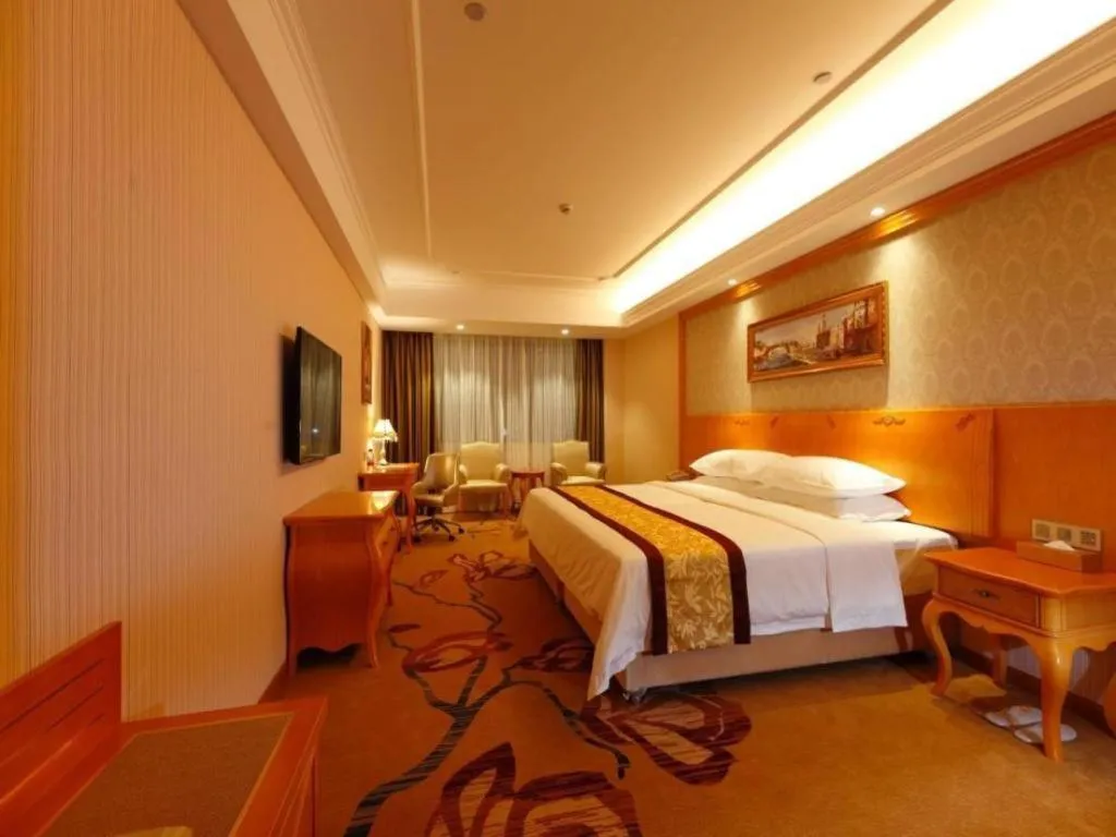 Bed in Vienna Hotel Chengdu Airport Shuangliu Wanda