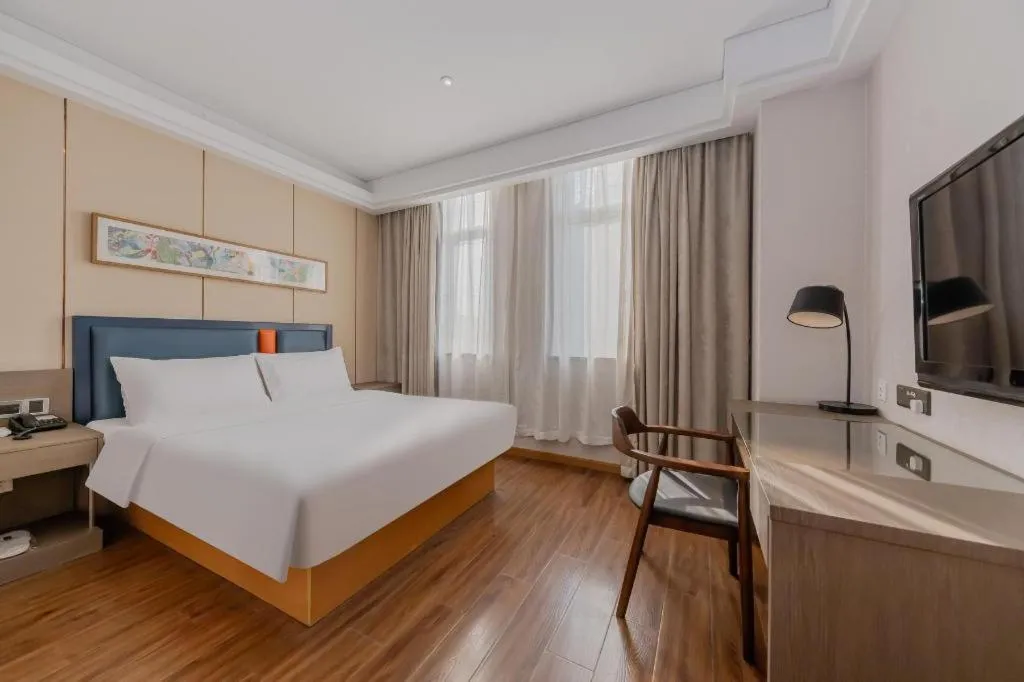 Bed in Yitel Shanghai Hongqiao Railway Station National Convention and Exhibition Center