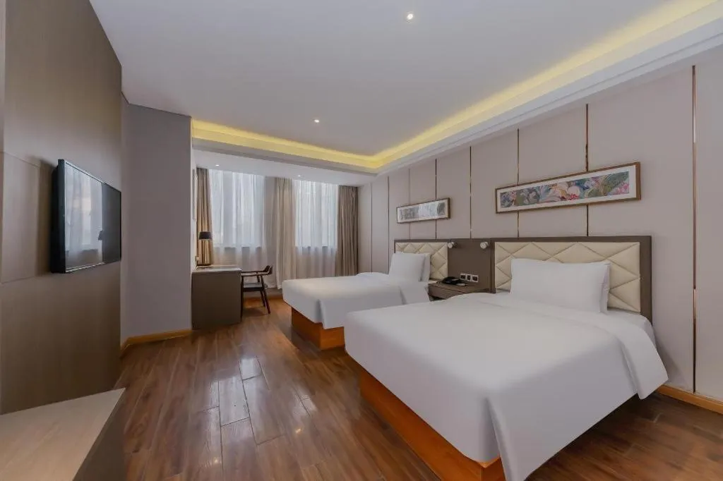 Bed in Yitel Shanghai Hongqiao Railway Station National Convention and Exhibition Center