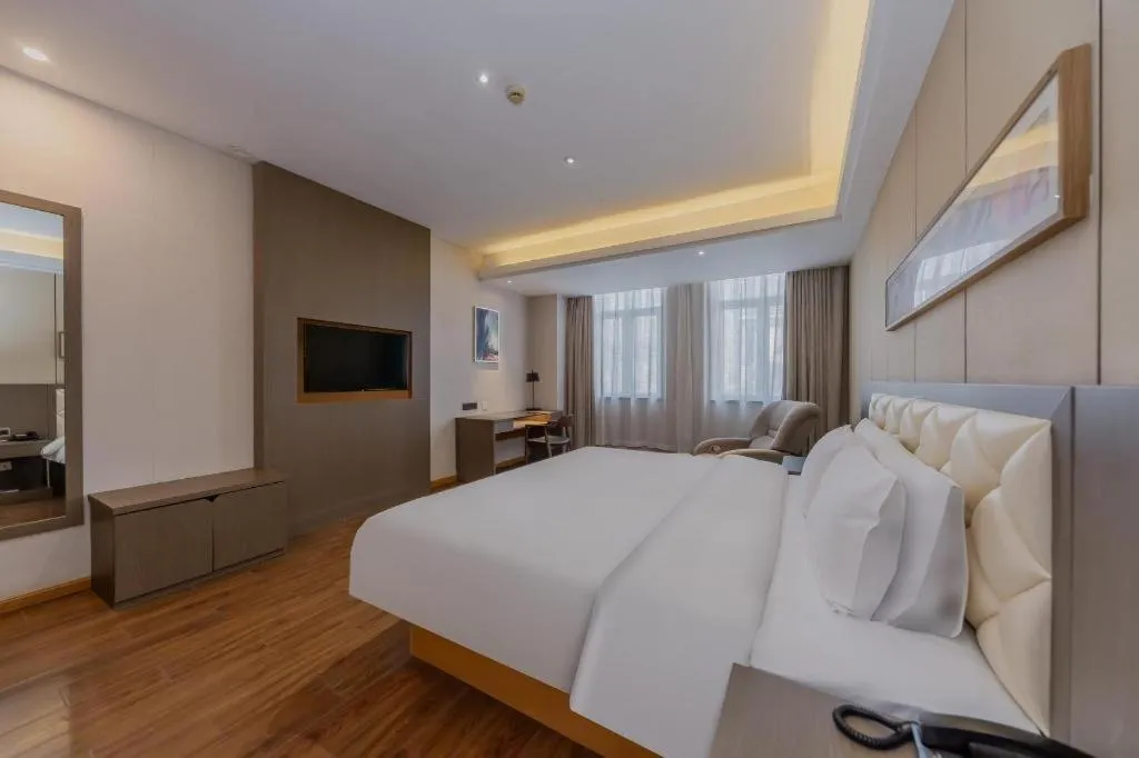 Bed in Yitel Shanghai Hongqiao Railway Station National Convention and Exhibition Center