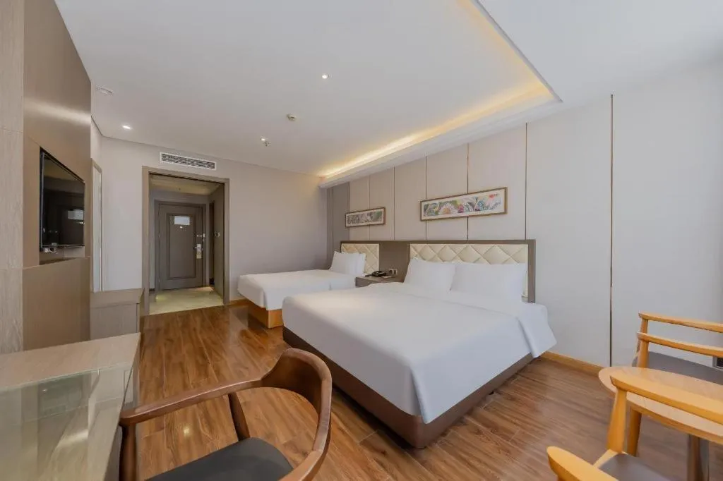 Bed in Yitel Shanghai Hongqiao Railway Station National Convention and Exhibition Center