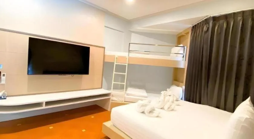 Bed in The Bed Vacation Rajamangala Hotel