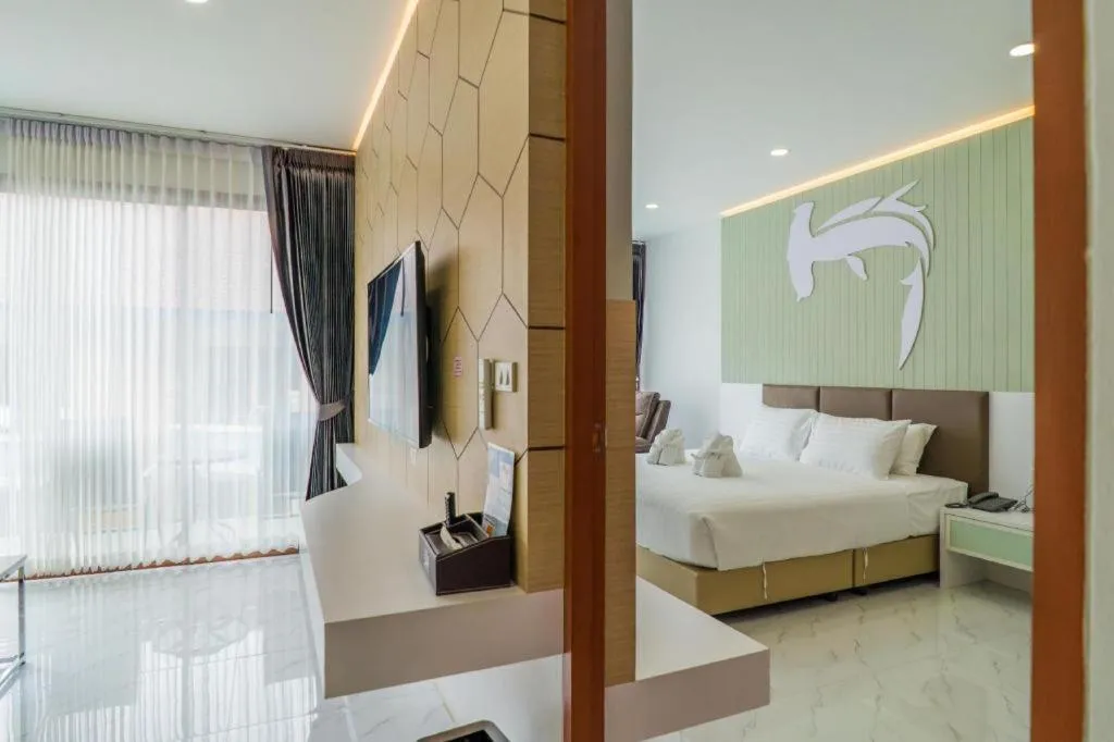 Bed in The Bed Vacation Rajamangala Hotel