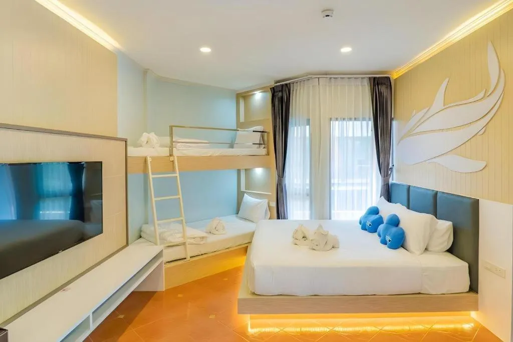 Bed in The Bed Vacation Rajamangala Hotel