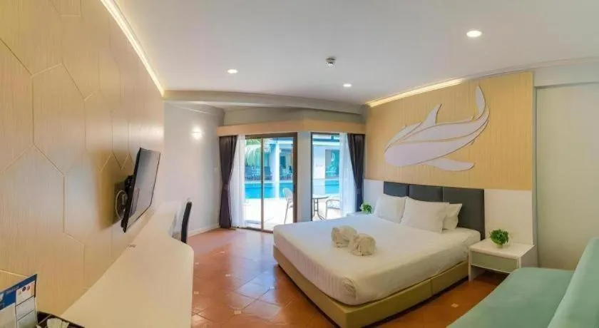 Bed in The Bed Vacation Rajamangala Hotel