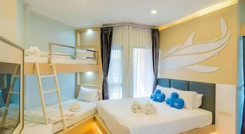 Bed in The Bed Vacation Rajamangala Hotel