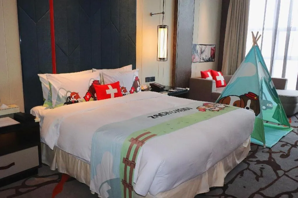 Bed in Swisstouches Hotel Ankang