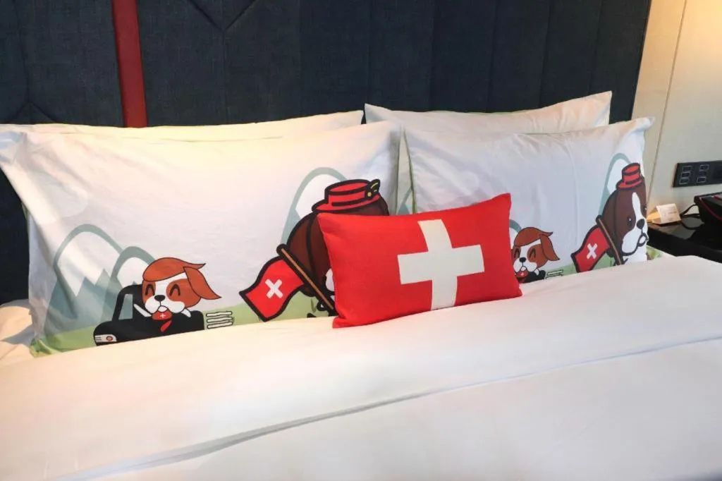 Bed in Swisstouches Hotel Ankang