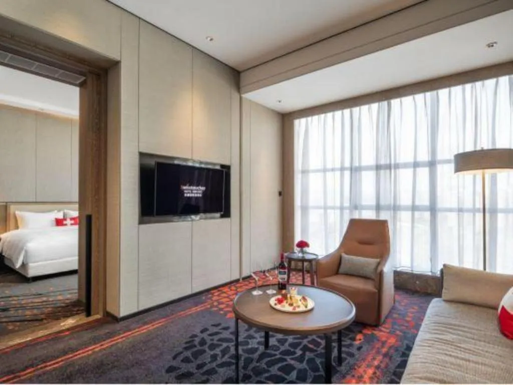 Bed in Swisstouches Hotel Ankang