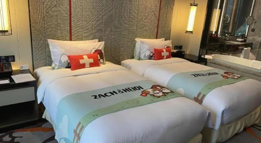 Bed in Swisstouches Hotel Ankang