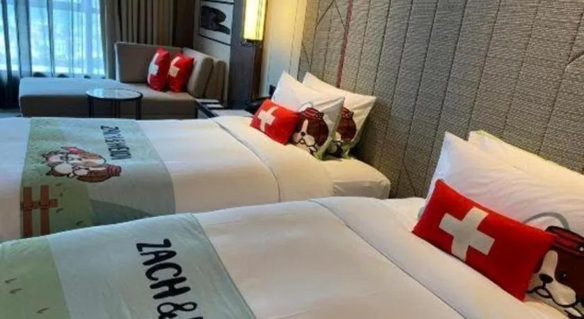 Bed in Swisstouches Hotel Ankang