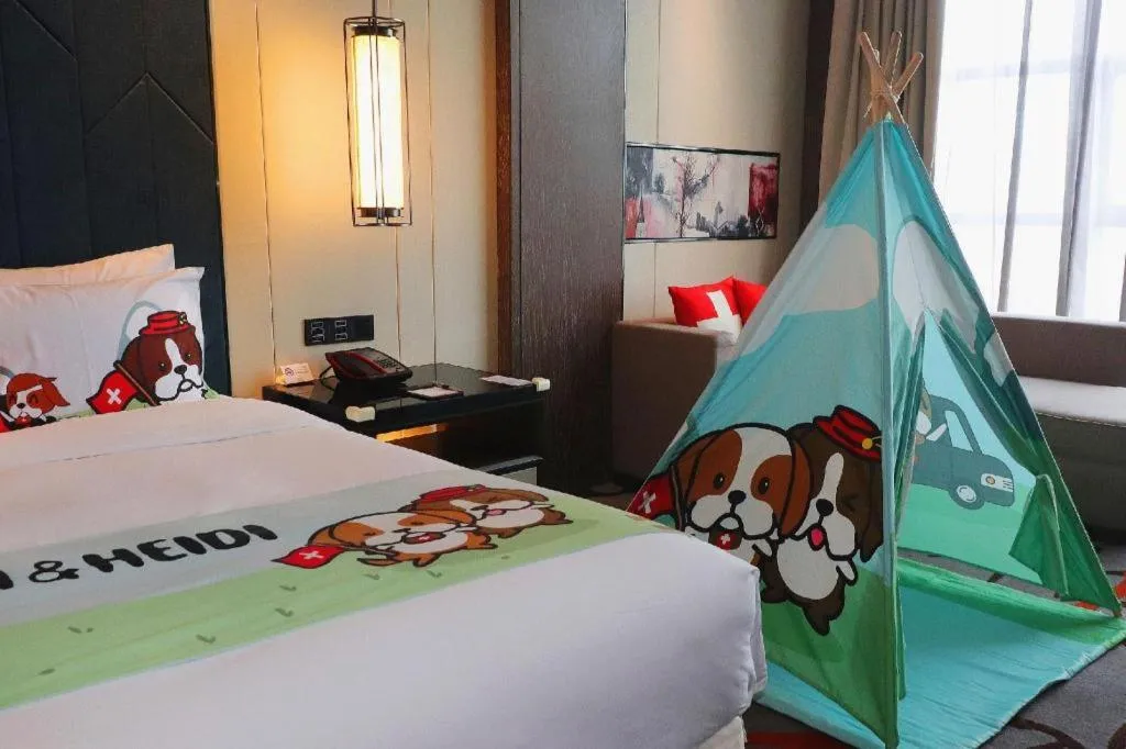 Bed in Swisstouches Hotel Ankang