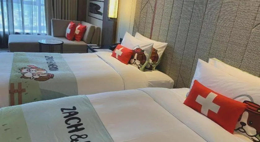 Bed in Swisstouches Hotel Ankang