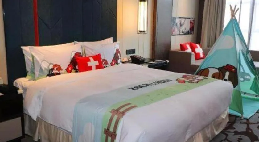 Bed in Swisstouches Hotel Ankang