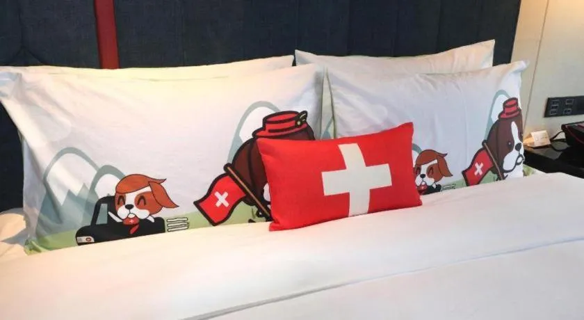 Bed in Swisstouches Hotel Ankang