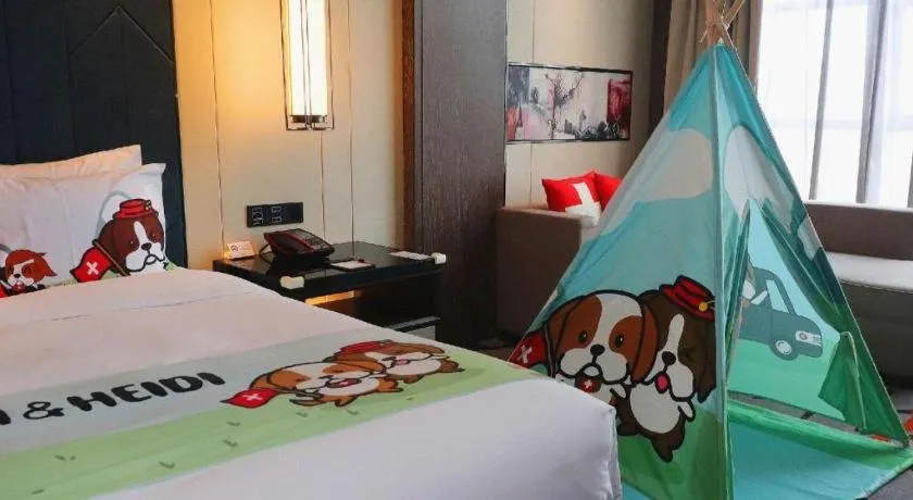 Bed in Swisstouches Hotel Ankang