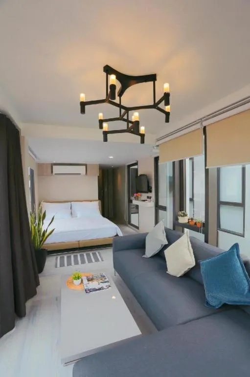 Bed in The River House Chiangkhan Hotel