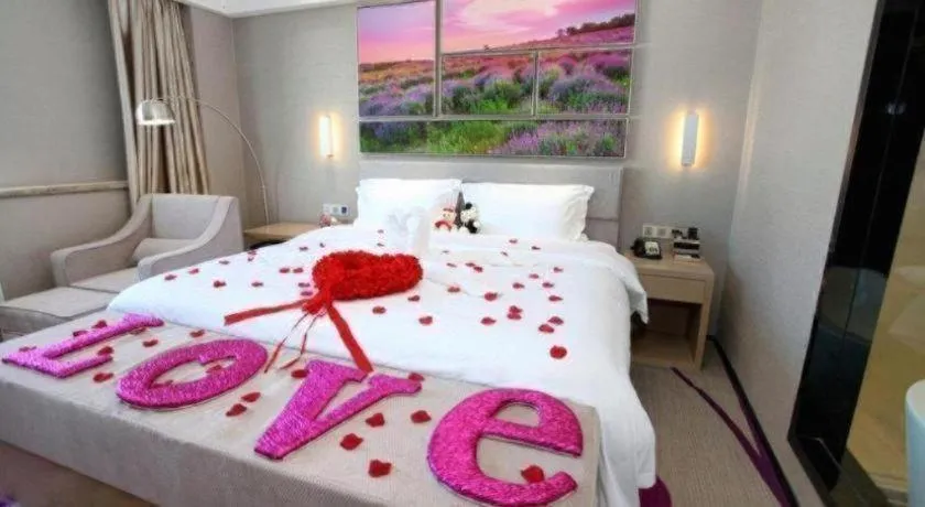 Bed in Lavande Hotels Changzhi City God Temple